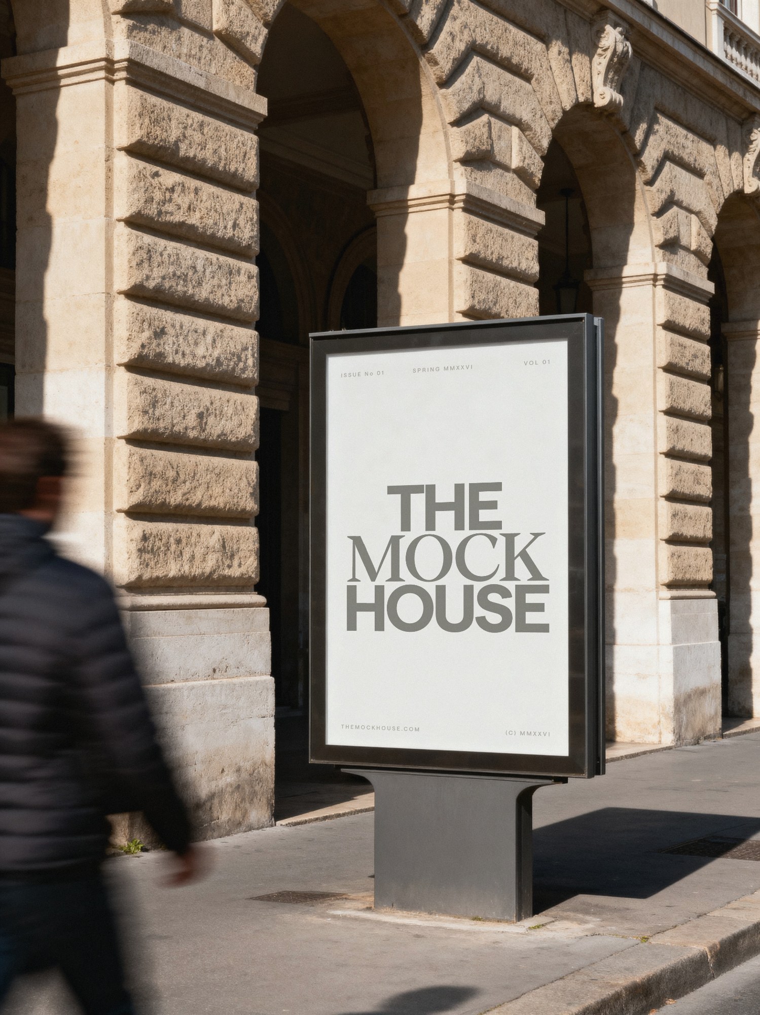 Advertisement Kiosk 01 billboard mockup