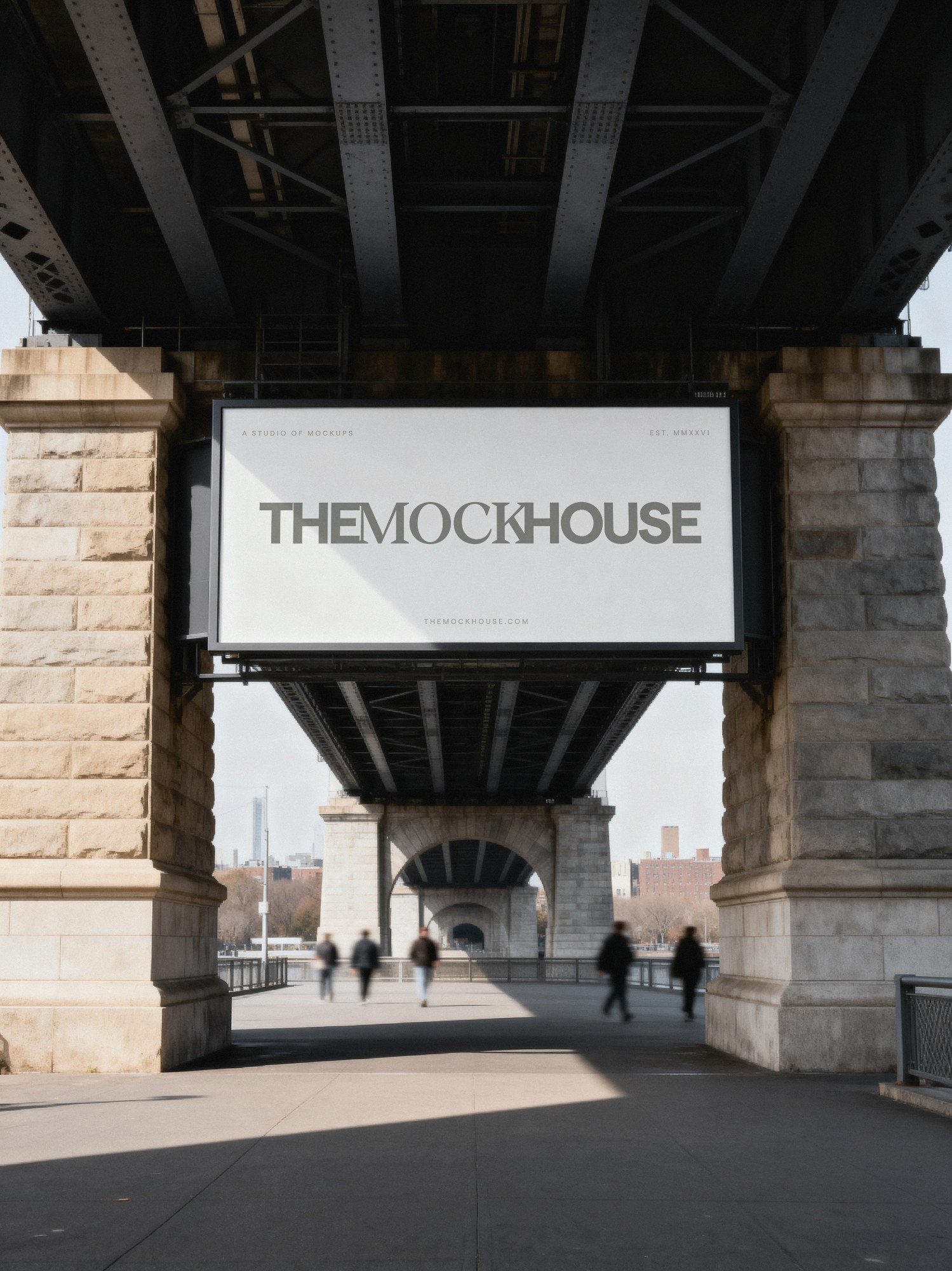 Bridge Billboard 01 billboard mockup