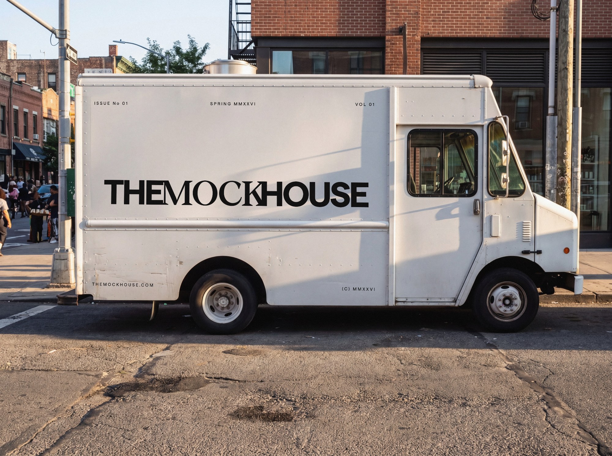 Food Truck Side 01 poster mockup
