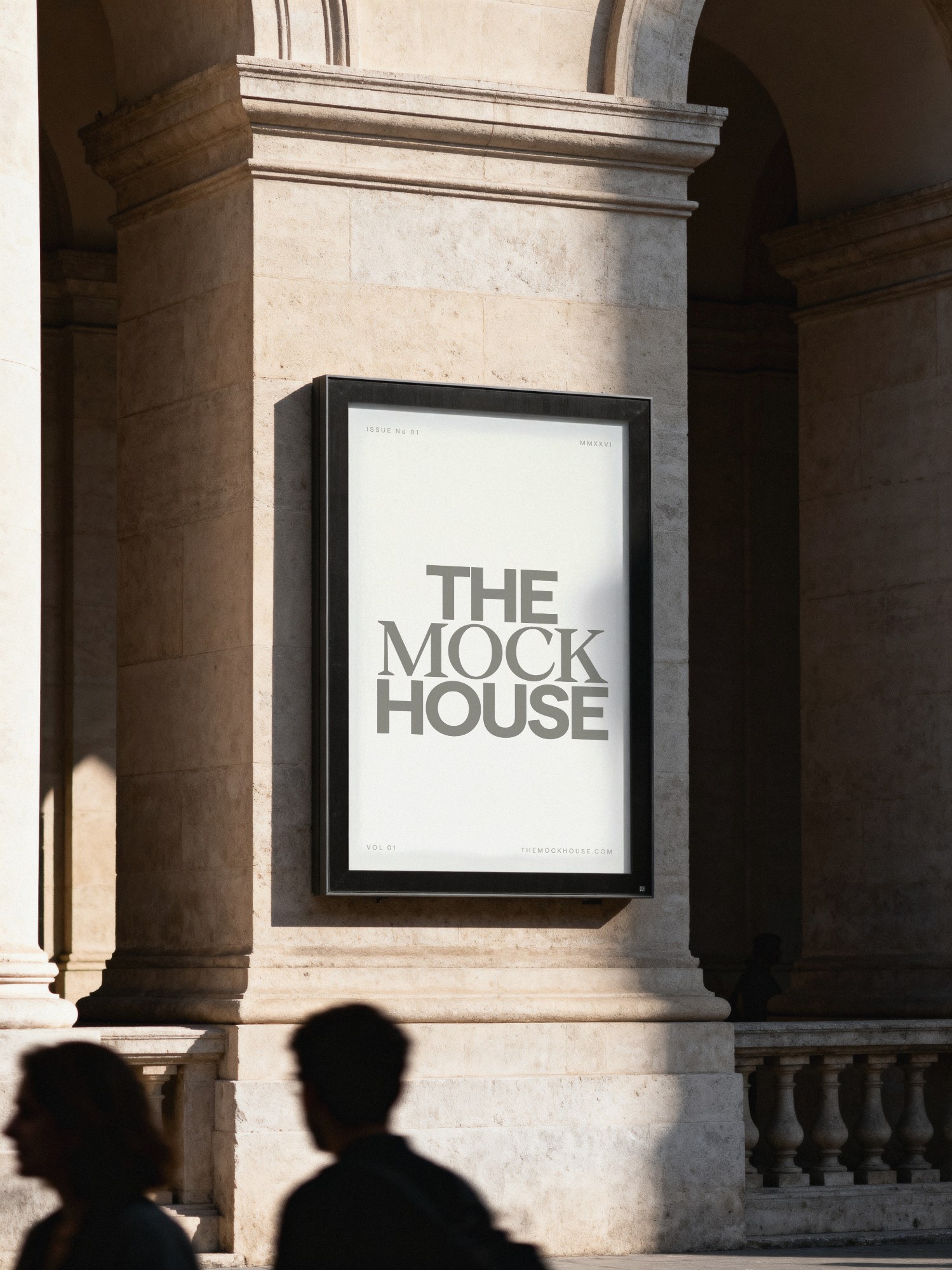 Outdoor Wall Poster 01 poster mockup