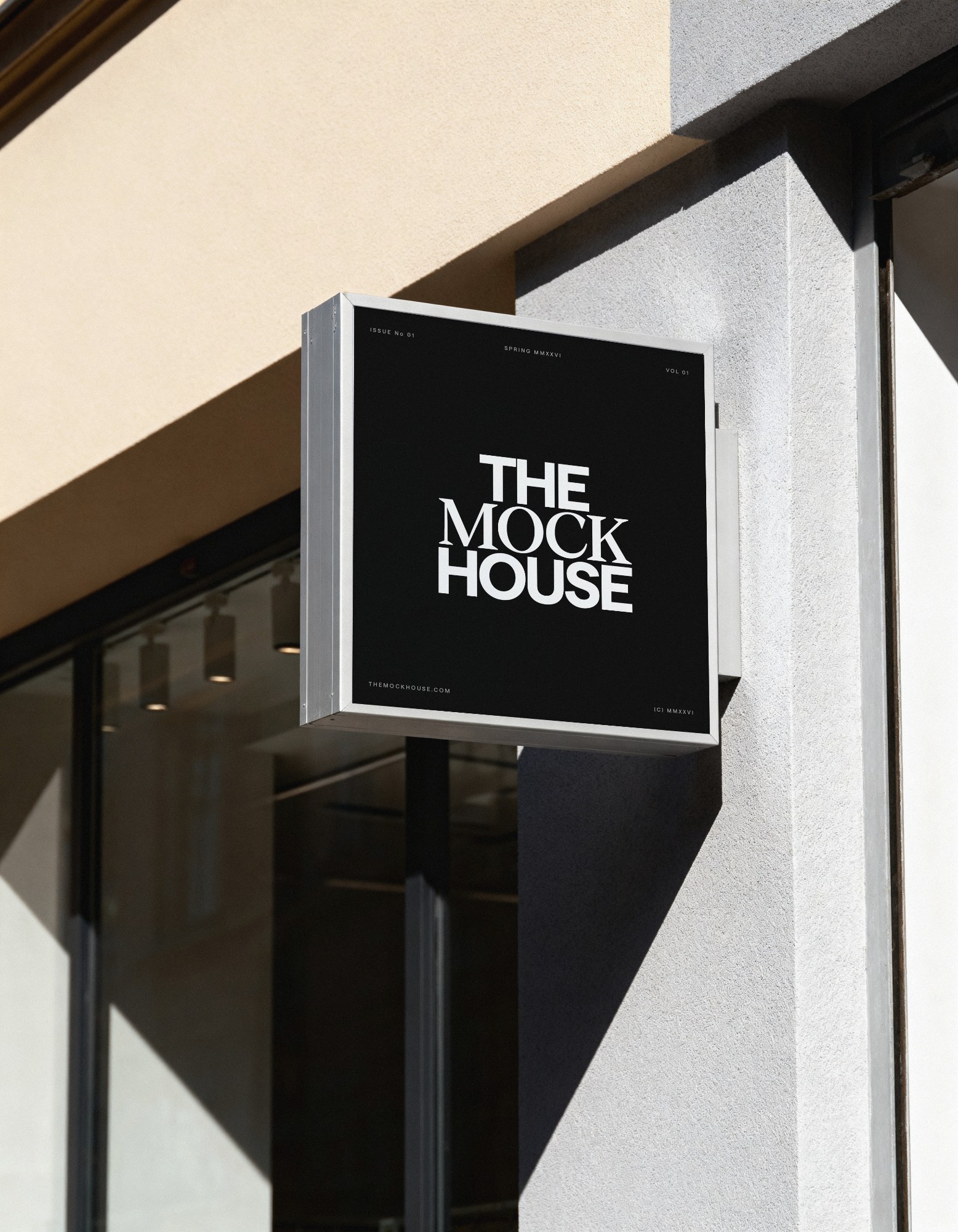 Shop Sign 01 storefront mockup