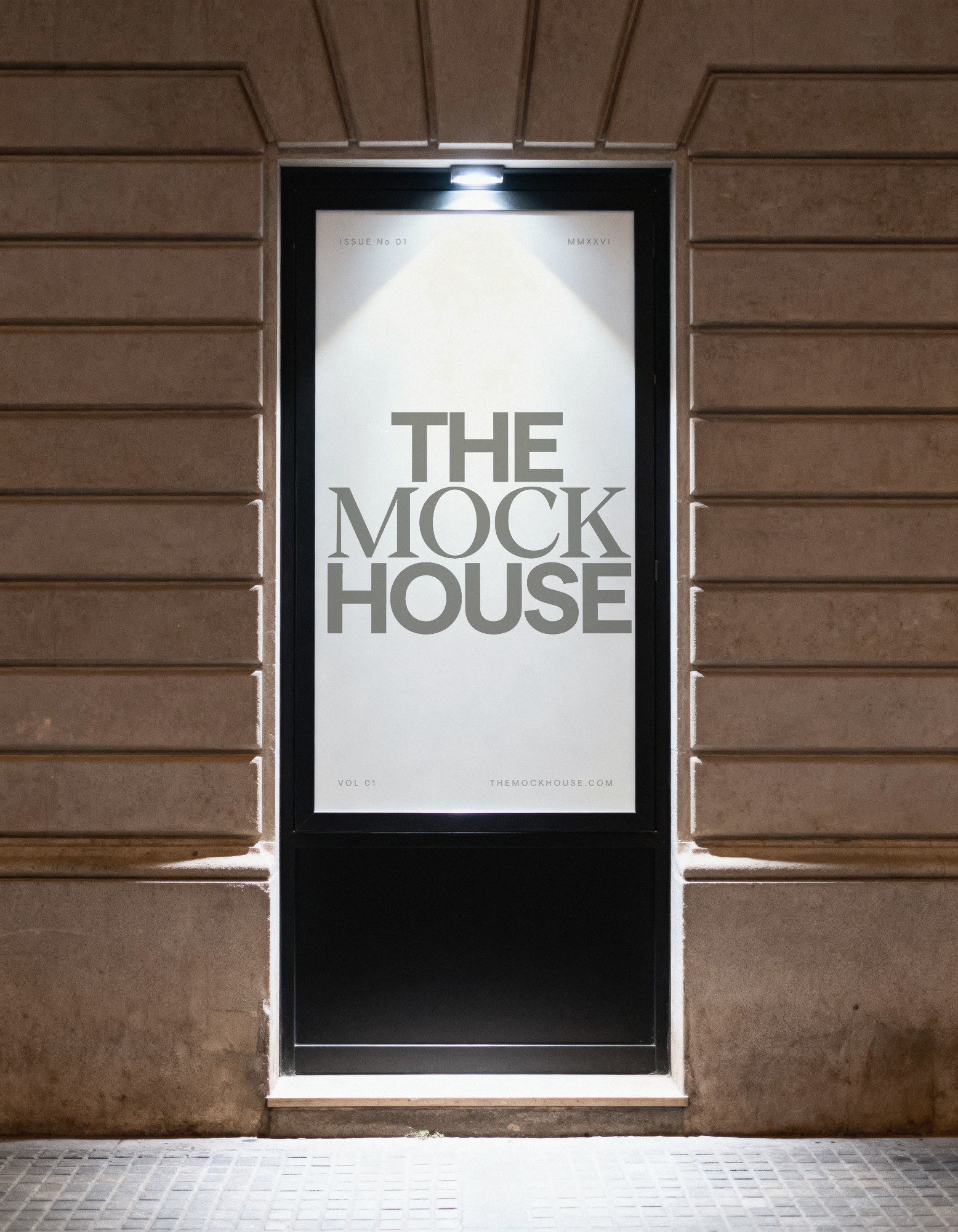 Storefront Display Panel 01 billboard mockup