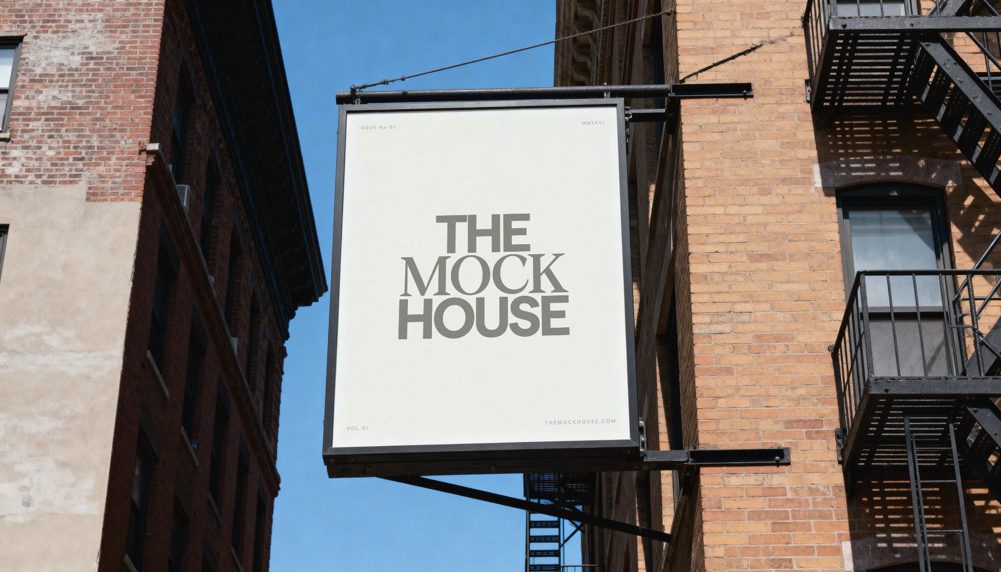 Urban Sign Mockup 01 billboard mockup